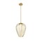 Z-Lite Savanti Pendant, 1-Light, 12 In.W x 16.5 In.H, Modern Gold/White Opal 7507-12MGLD - alternate 7